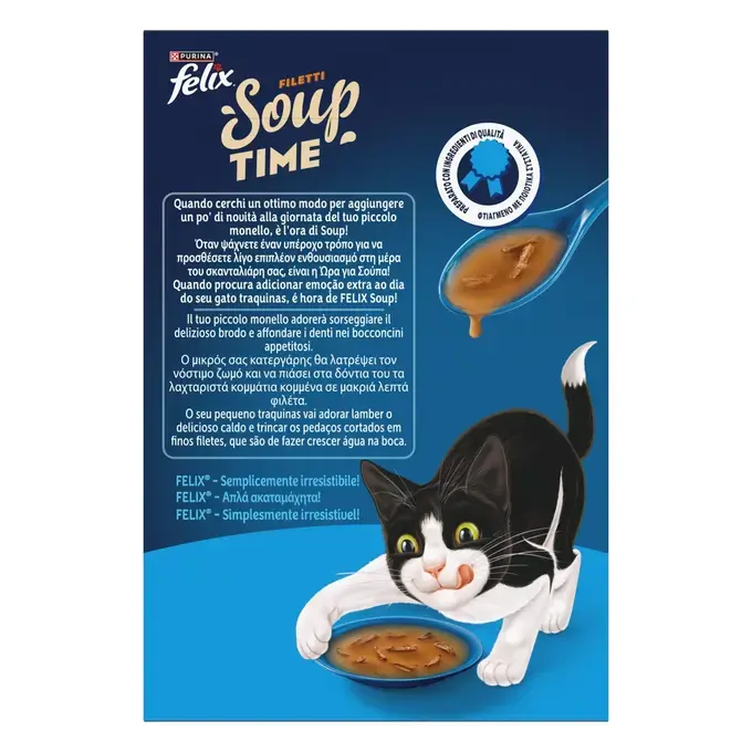 FELIX® Soups Fillet Πολυσυσκευασία με Μπακαλιάρο, Τόνο και Γλώσσα