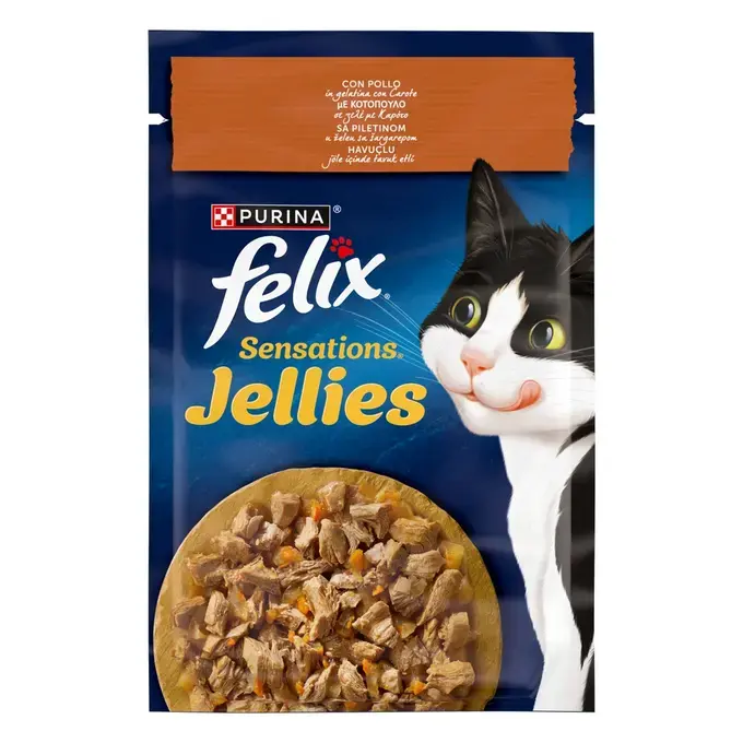 FELIX® Sensations Jellies Κοτόπουλο Καρότα