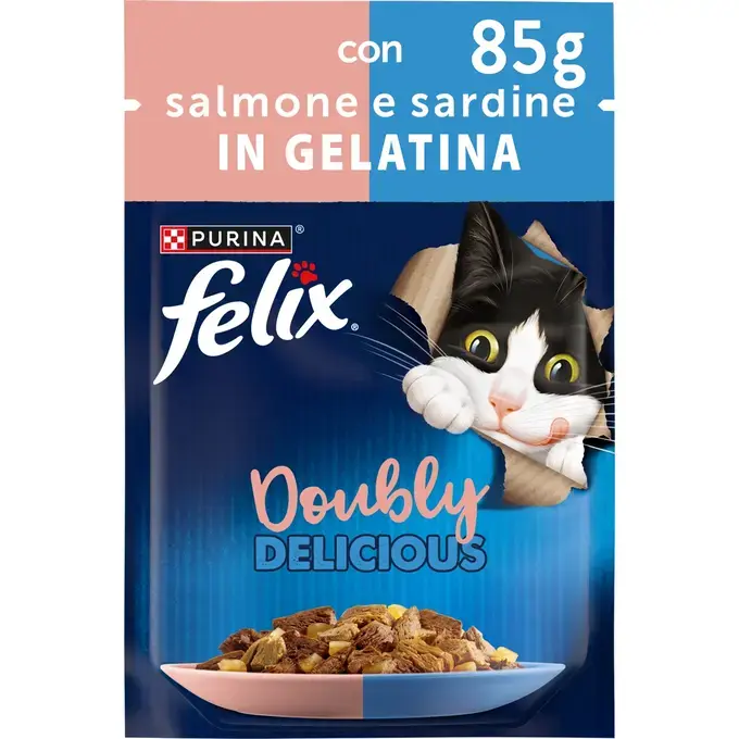 FELIX® Doubly Delicious με Σαρδέλες & Σολομό σε Ζελέ