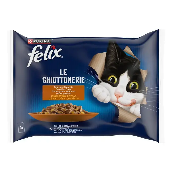 FELIX® AGAIL Πολυσυσκευασία με Κουνέλι & Αρνί σε Ζελέ 