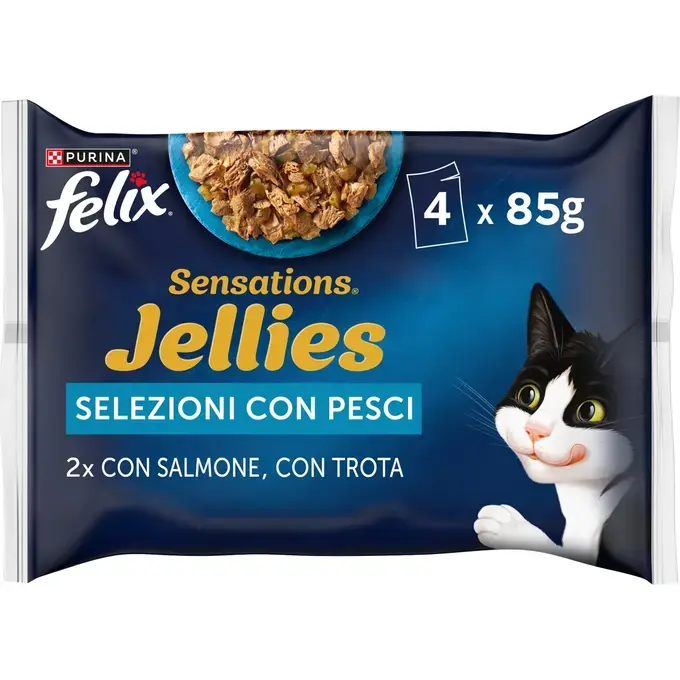 FELIX® Sensations Jellies Πολυσυσκευασία με Σολομό