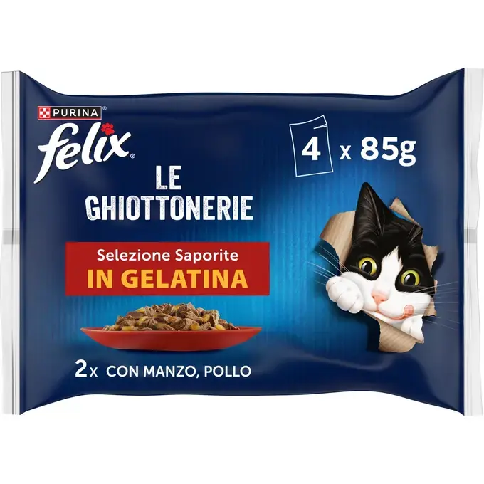 FELIX® AGAIL Πολυσυσκευασία με Βοδινό και Κοτόπουλο σε Ζελέ