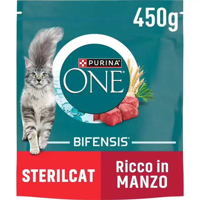 PURINA ONE STERILCAT Βοδινό & Σιτάρι