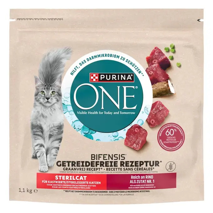 PURINA ONE GRAIN FREE (Χωρίς Σιτηρά) STERILCAT Βοδινό