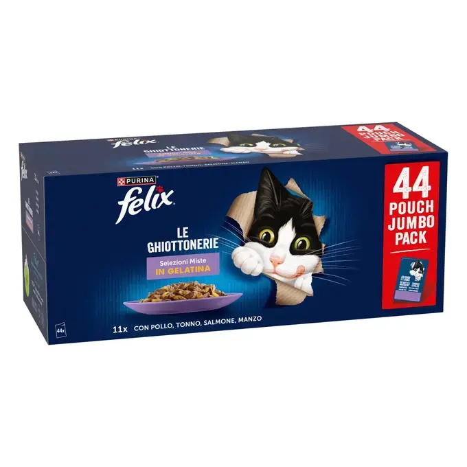 FELIX® AGAIL Πολυσυσκευασία με Τόνο, Βοδινό, Κοτόπουλο και Σολομό