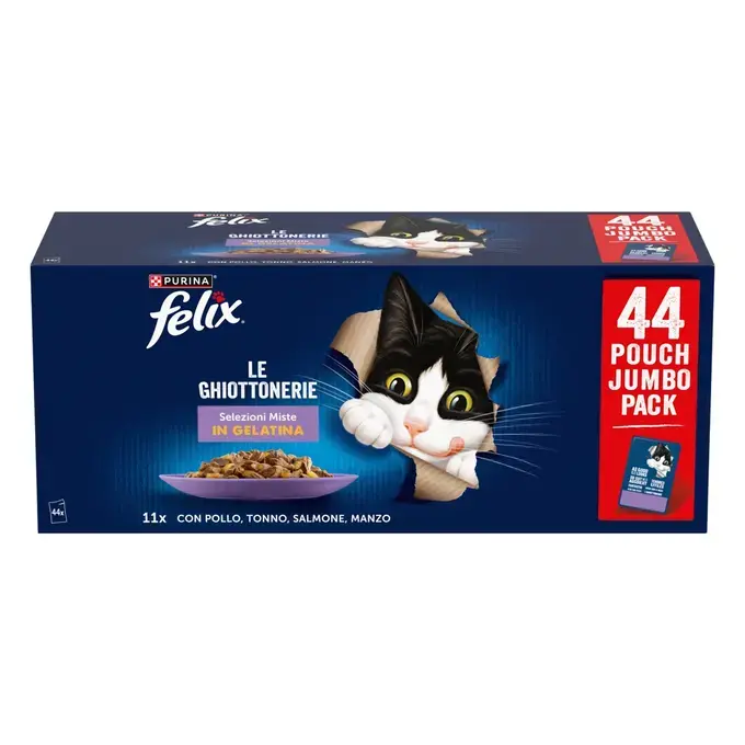 FELIX® AGAIL Πολυσυσκευασία με Τόνο, Βοδινό, Κοτόπουλο και Σολομό