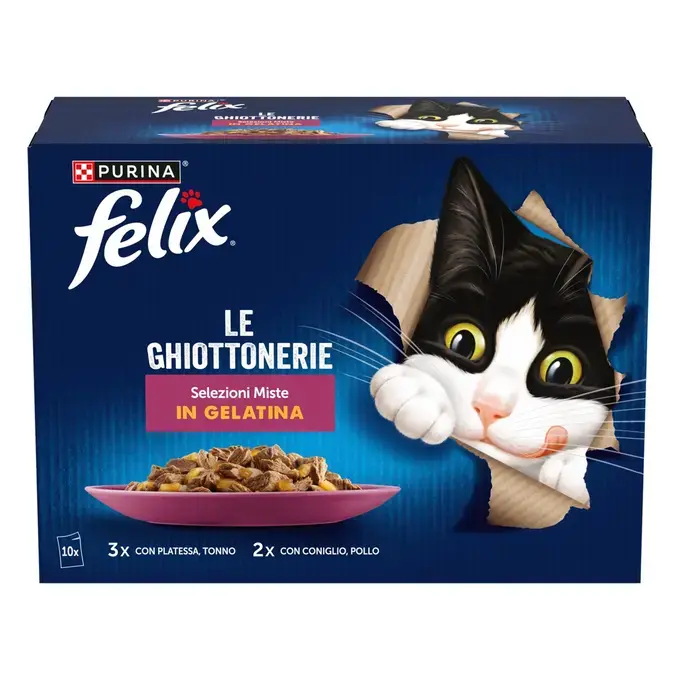 FELIX® AGAIL Πολυσυσκευασία με Τόνο, Κοτόπουλο, Κουνέλι και Γλώσσα