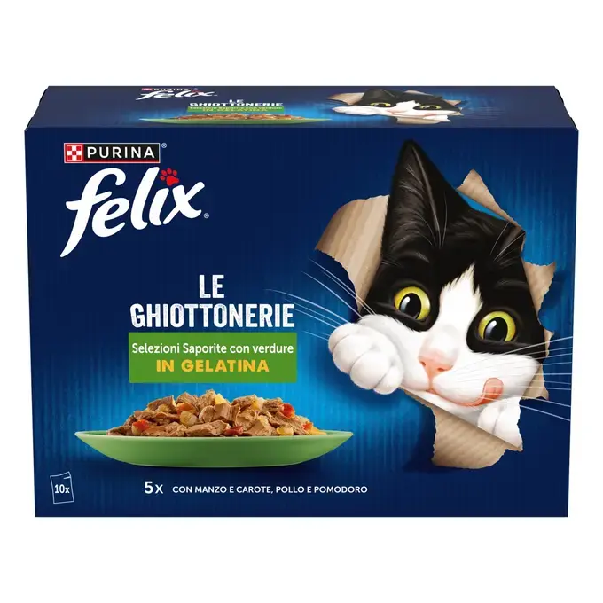 FELIX® AGAIL Πολυσυσκευασία με Βοδινό και Καρότο, Κοτόπουλο και Ντομάτα
