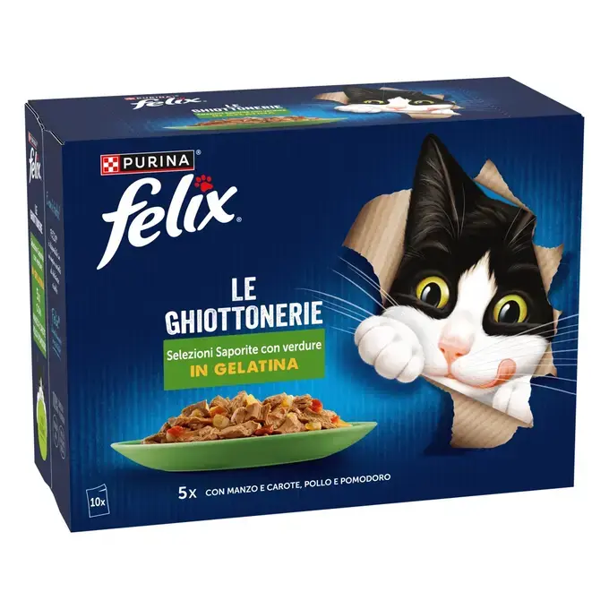 FELIX® AGAIL Πολυσυσκευασία με Βοδινό και Καρότο, Κοτόπουλο και Ντομάτα
