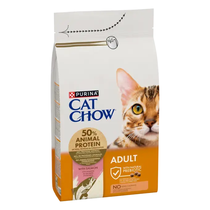 CAT CHOW ADULT Σολομός & Τόνος