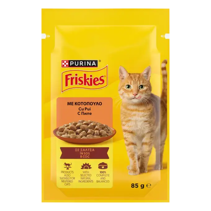 PURINA® FRISKIES® Κοτόπουλο σε Σάλτσα