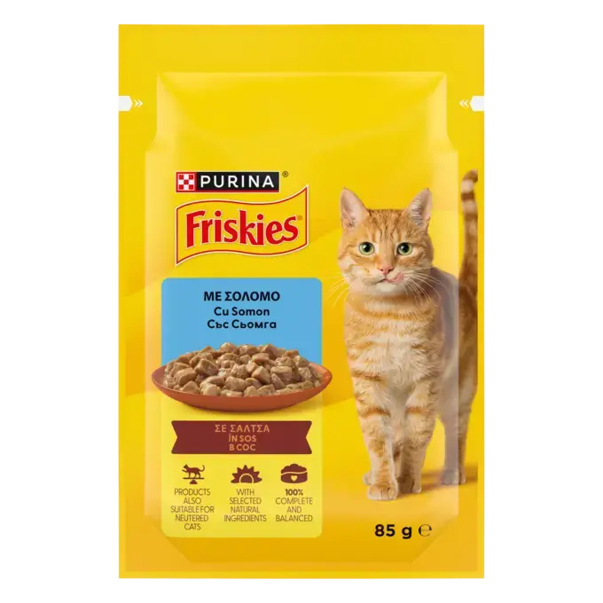 PURINA® FRISKIES®Σολομός σε Σάλτσα