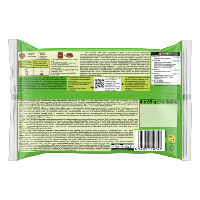 PURINA® FRISKIES® Adult Πολυσυσκευασία με Βοδινό και Πατάτες σε Σάλτσα