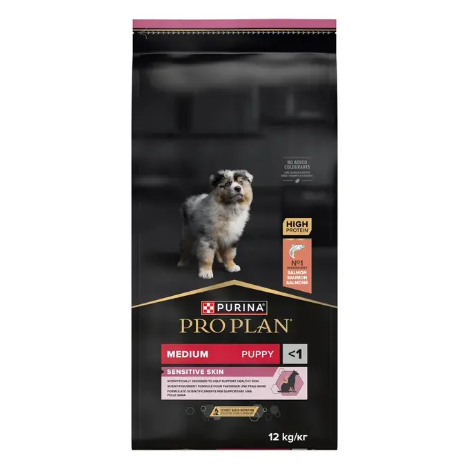 PRO PLAN MEDIUM PUPPY Sensitive skin Σολομός