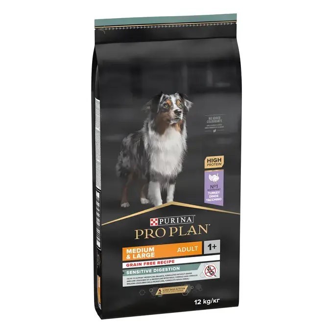 PURINA PRO PLAN MEDIUM&LARGE ADULT GRAIN FREE Sensitive Digestion Γαλοπούλα