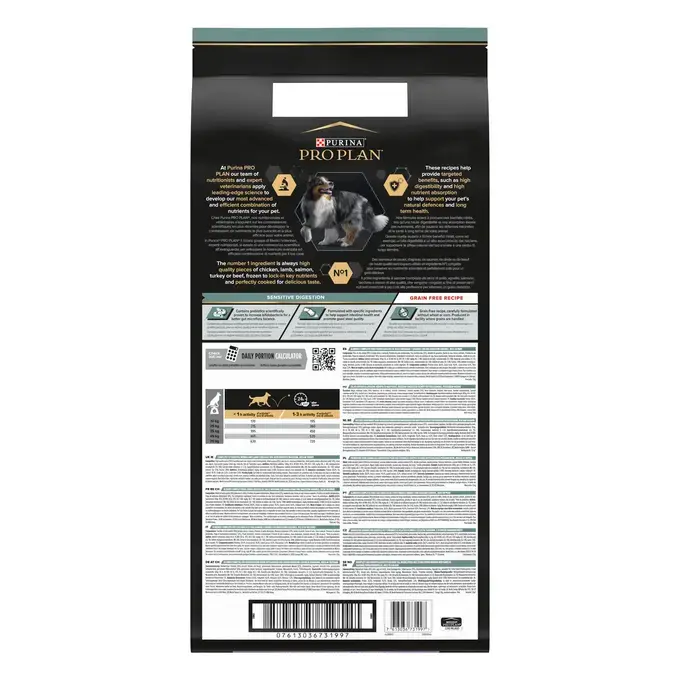 PURINA PRO PLAN MEDIUM&LARGE ADULT GRAIN FREE Sensitive Digestion Γαλοπούλα